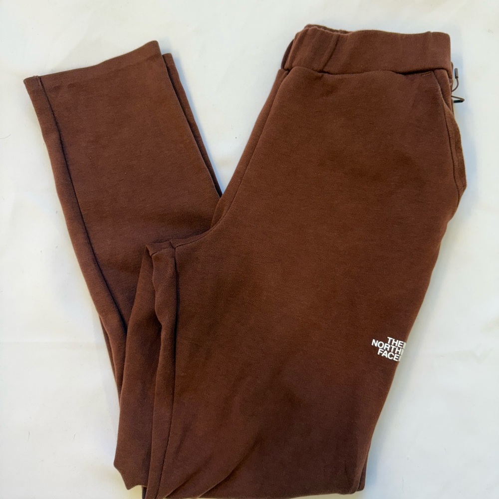 Womens The North Face City Standard Double-Knit Sweatpants Dark Oak size small